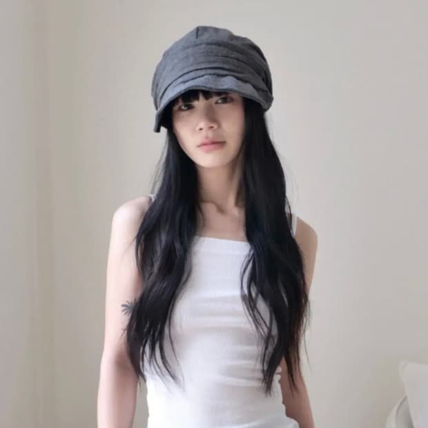 베이비랩 차콜 빈티지 벌룬캡