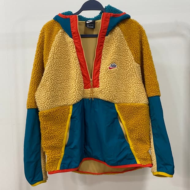 나이키 헤리티지 쉐르파 풀오버 플리스 아노락