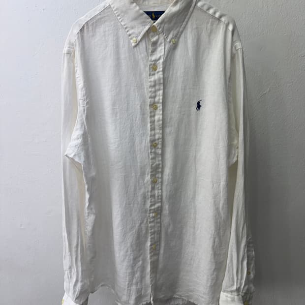 정품) 폴로랄프로렌 신형 남성 린넨 셔츠 L