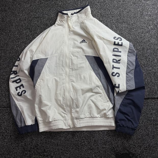 아디다스 워딩 디테일 우븐 풀집업 바람막이 3831