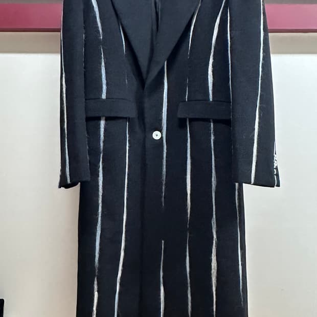 블라인드니스 컬렉션라인 맥시 스트라이프 롱코트 M