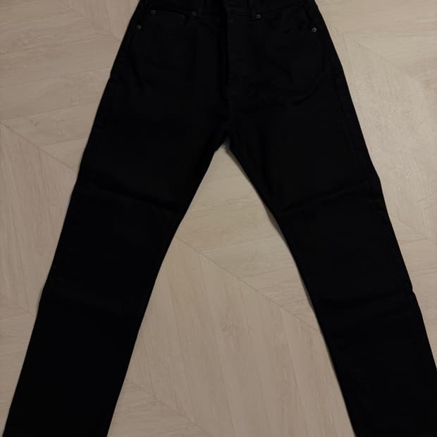 피어오브갓 에센셜 더블랙컬렉션 데님팬츠 블랙 새상품