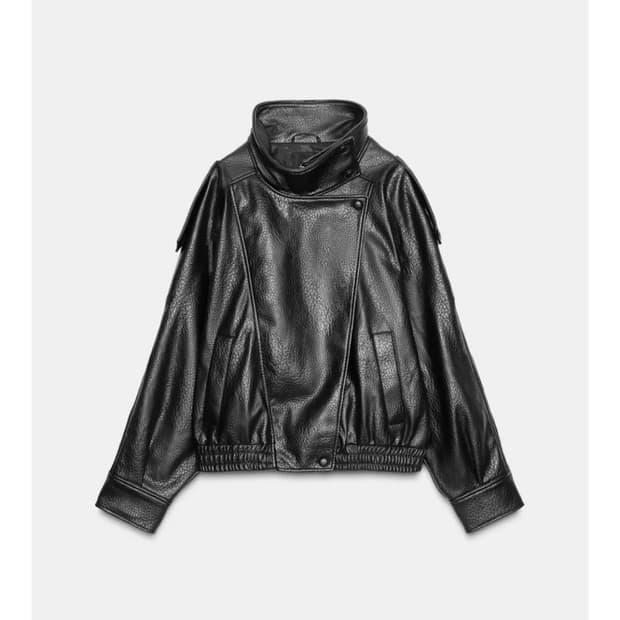 자라 페이크레더 자켓