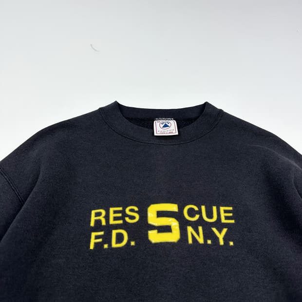 VTG 빈티지 USA 델타 워싱 차콜 맨투맨 (M)