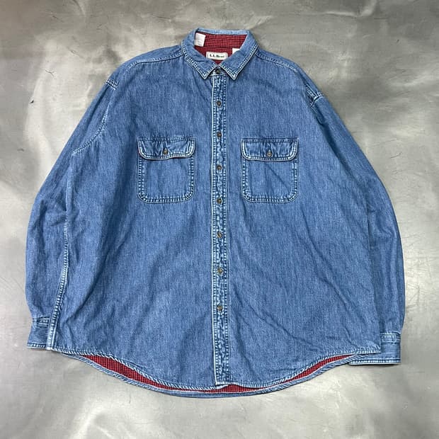  엘엘빈 라이닝 데님 셔츠 y14611