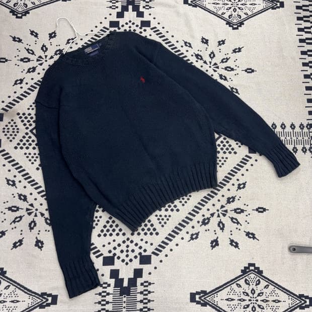 폴로 랄프로렌 자수 케이블 코튼 니트 L P00047
