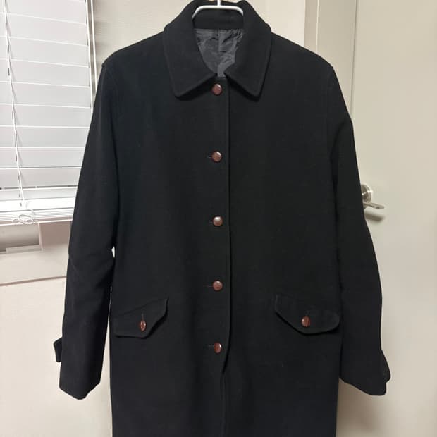 빈티지 버튼 코트