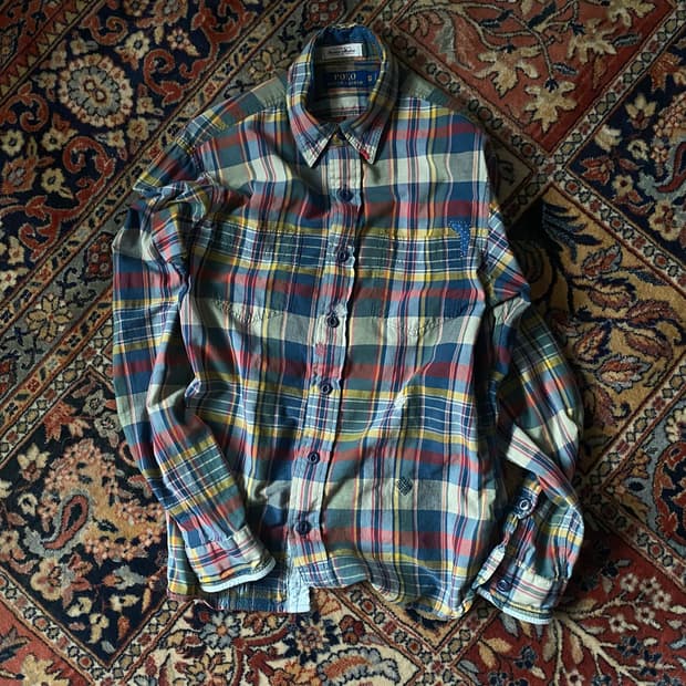 🌊polo bleeding madras check shirts(디테일)