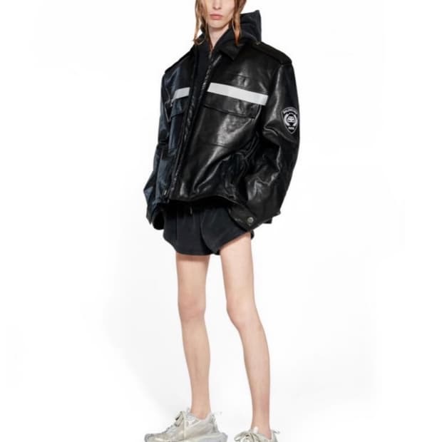 [2]발렌시아가 유니폼 레더 자켓