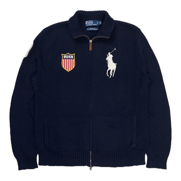 재입고💙 치프키프 폴로 USA 니트 집업