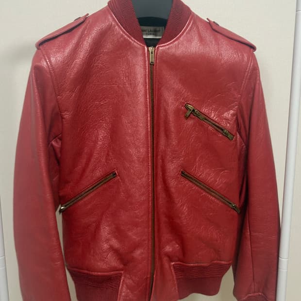 생로랑 가죽자켓