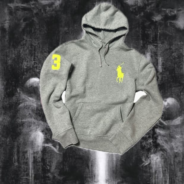 Polo gray&neon hoodie 