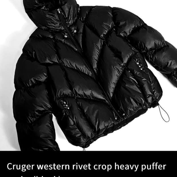 가키하라 크롭 패딩