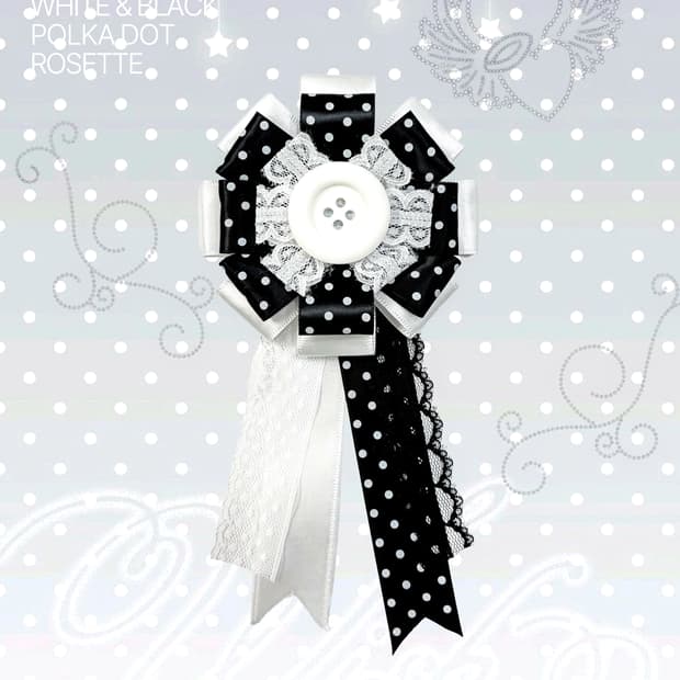 화이트&블랙 도트 로제트