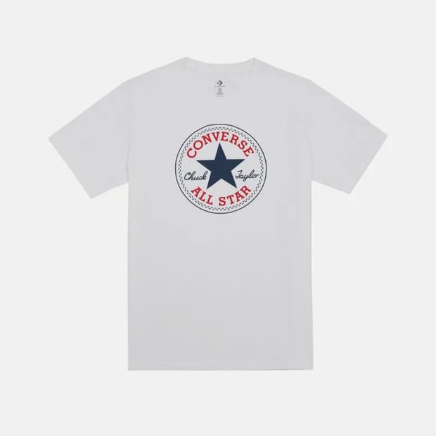 [100] 올스타 패치 스탠다드 핏 티셔츠 화이트 MCH737-001