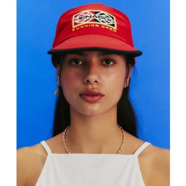 새상품) 미나수 레드 볼캡