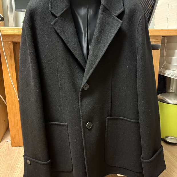 [46]솔리드옴므 턴업 블레이저 자켓 오버핏