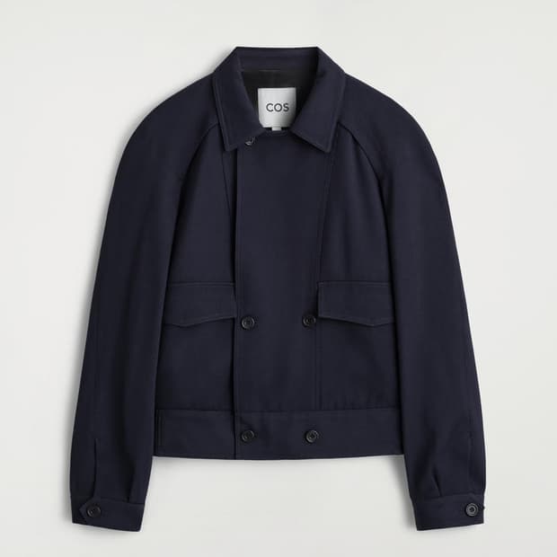 Cos 25aw 울 블렌드 더블 브레스티드 자켓