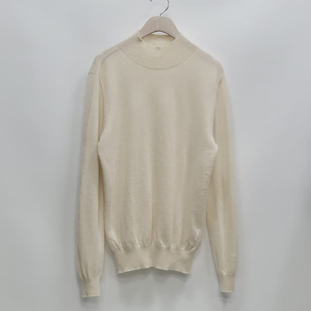 캐시미어 100% 무지 니트 / 여 M (FREE) 아이보리
