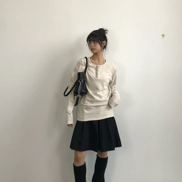 Mens Melrose Zip Henley Long Sleeve