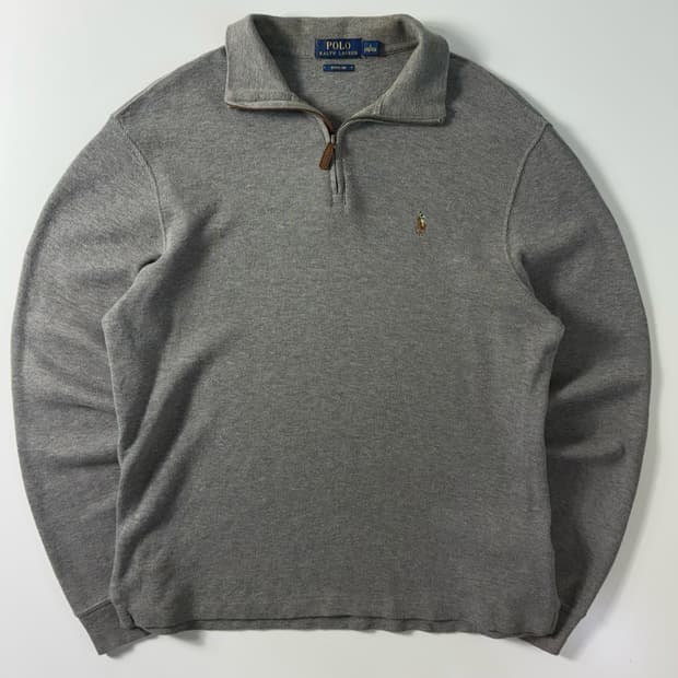 Polo  폴로 랄프로렌 자수 코튼 에스테이트 립 그레이 반집업