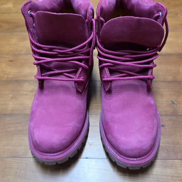 팀버랜드 50주년 한정판 여성 핑크부츠(235)