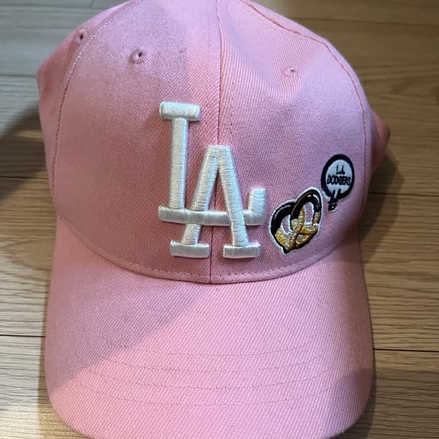 mlb 엠엘비 키즈 볼캡 모자 핑크 프레첼