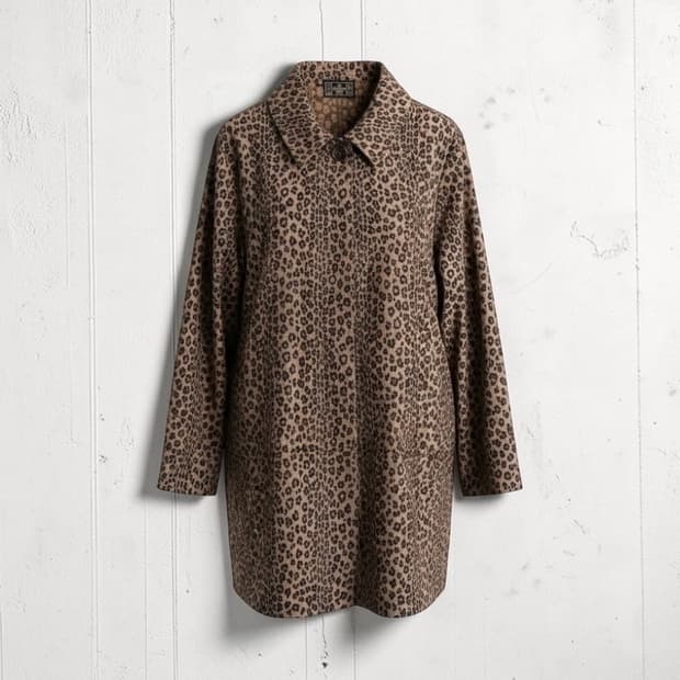 펜디 1990AW 레오파드 아카이브 코트 자켓