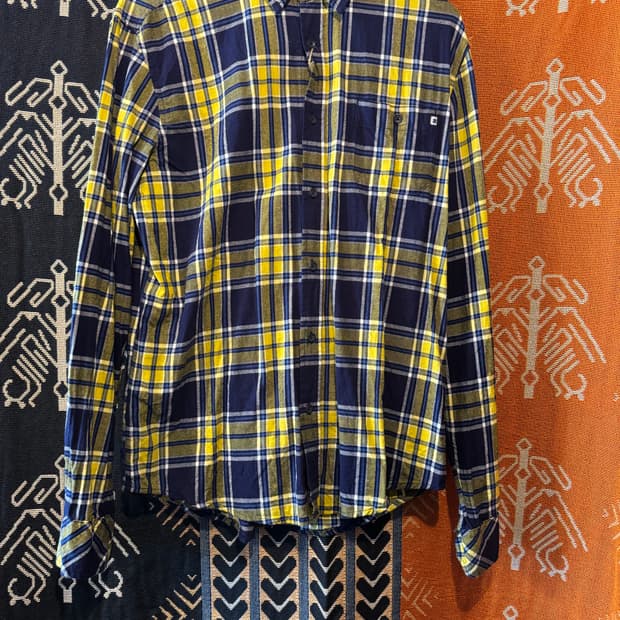 USA 네잎클로버 플라넬 체크셔츠