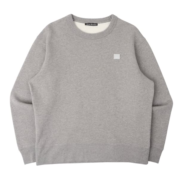 아크네스튜디오 페어뷰 로고 그레이 스웻셔츠