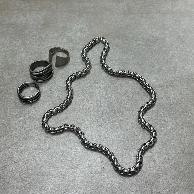 Square chain - 사각 체인 목걸이