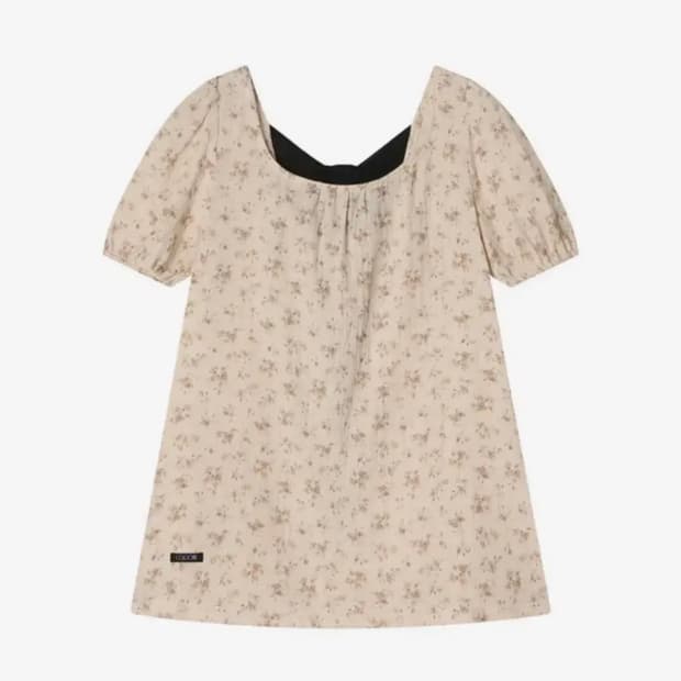 콜로신스 블랙타이 블라우스 원피스