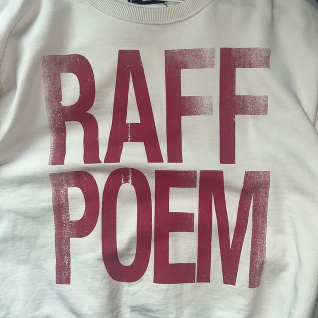 선데이오프클럽 raff poem 빈티지 스웻셔츠