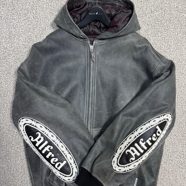 헤리티지플로스 알프레드 레더 가죽 후드자켓