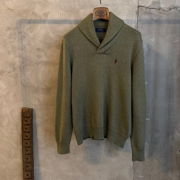 폴로 랄프로렌 숄칼라 니트 100