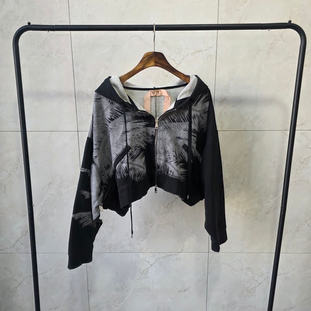 N21 정품  크롭후드집업 점퍼