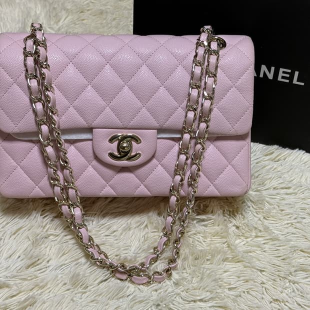 지존 샤넬 클래식 스몰 핑크