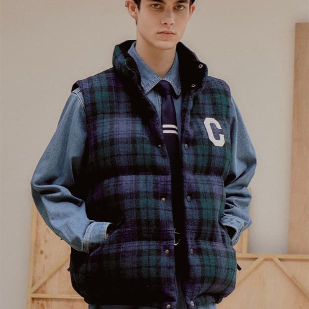 커버낫 RDS 해리스 트위드 다운 베스트 조끼 패딩 새상품 판매