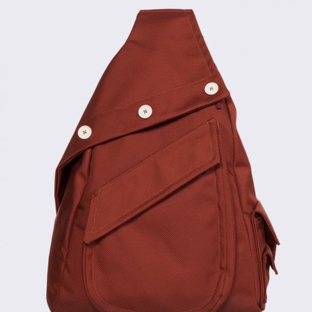 라프시몬스x이스트팩 18aw 슬링백 브라운 os