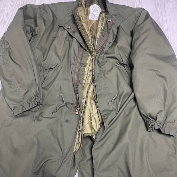 m65피쉬테일 오리지널 민트급 xl 내피세트