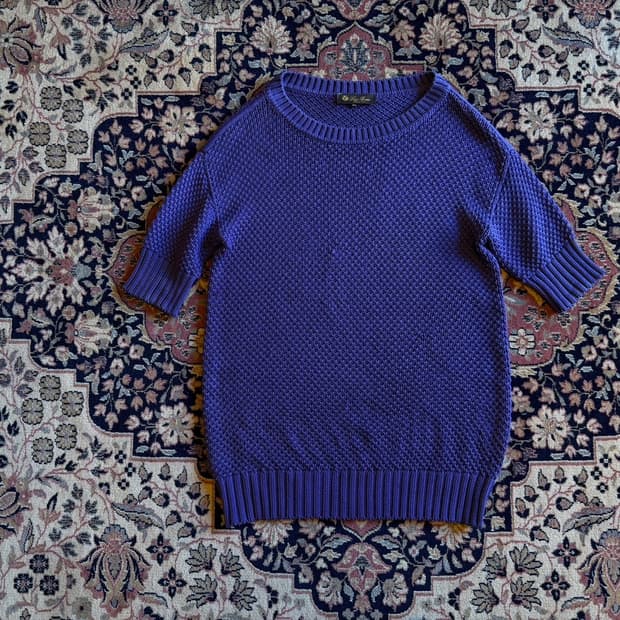 로로피아나 니트 반팔티셔츠 여성66-77