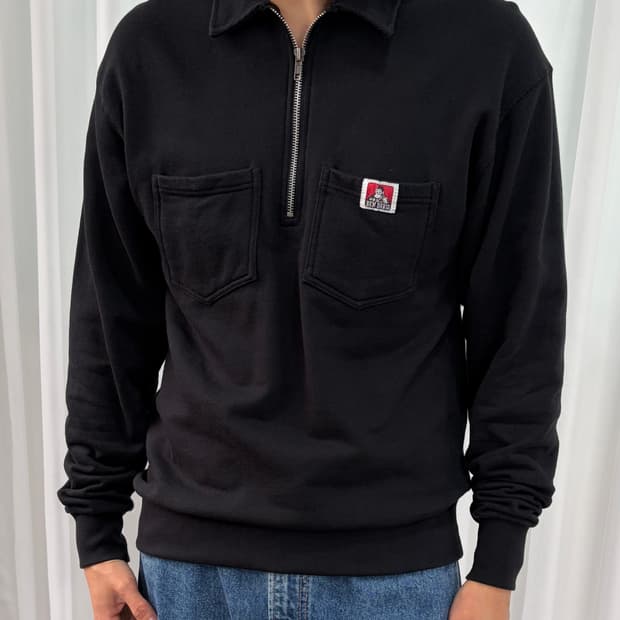 [L]벤 데이비스 하프집업 스웻 셔츠 맨투맨