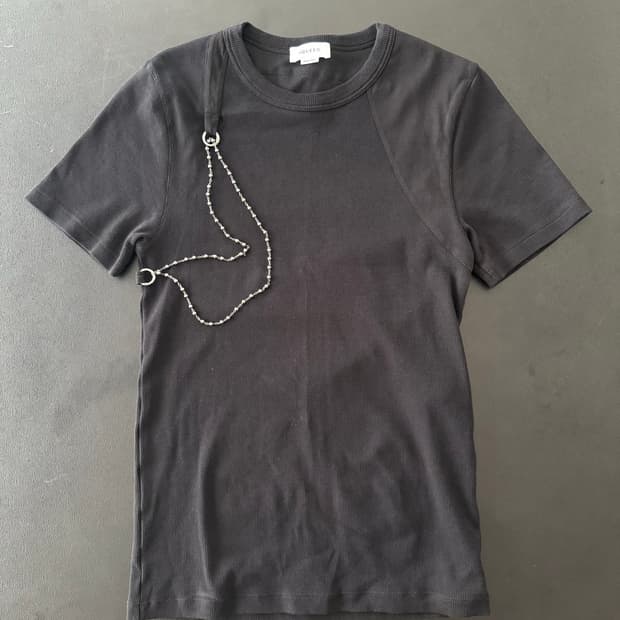 mcqueen 체인 하네스 티셔츠 M