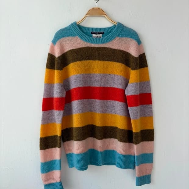 [새제품 ]] 아크네 스튜디오 x 10 꼬르소 꼬모 멀티 스트라이프 니트