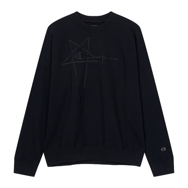 릭오웬스 챔피언 자수 로고 맨투맨 M