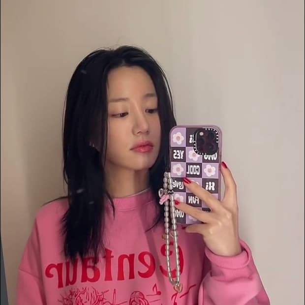 더센토르 기모 맨투맨 핑크 (이유비 맨투맨), 더센토르 맨투맨