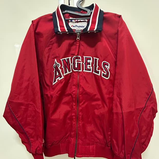 마제스틱 La 에인절스 바시티 자켓 L