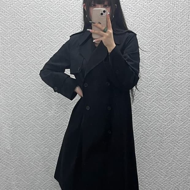 유니클로 C 캐주얼 모던 시크 트렌치 코트 S C10232