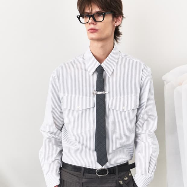 웨이비니스 Horizon Stripe Shirts - Black