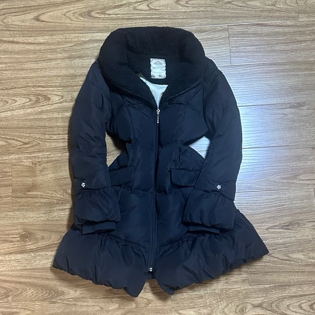 빈티지 로디스포토 리본 블랙 패딩 코트 히메갸루 로걀 라떼 히메카지 고스